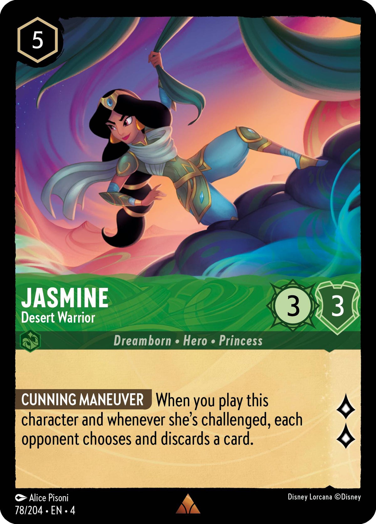 Jasmine - Desert Warrior - Ursula's Return 78/204 - Near Mint