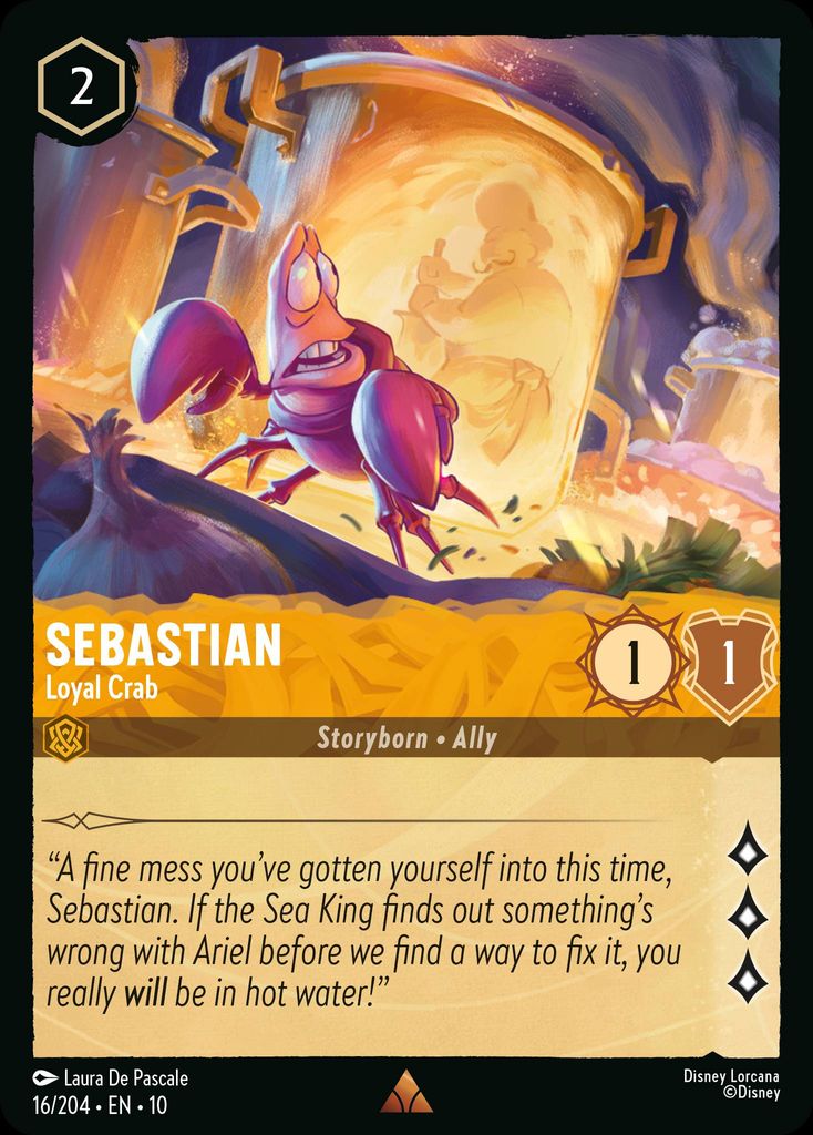 Sebastian - Loyal Crab - Whispers in the Well 16/204 - Near Mint
