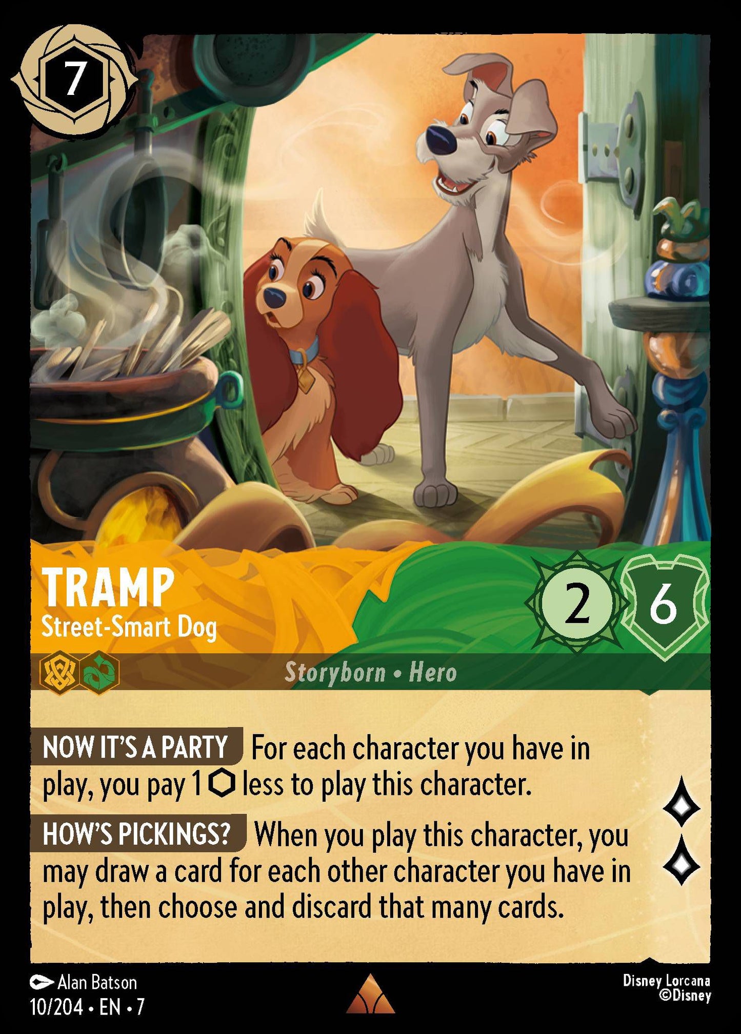 Tramp - Street-Smart Dog - Archazia's Island 10/204 - Near Mint - Ungraded