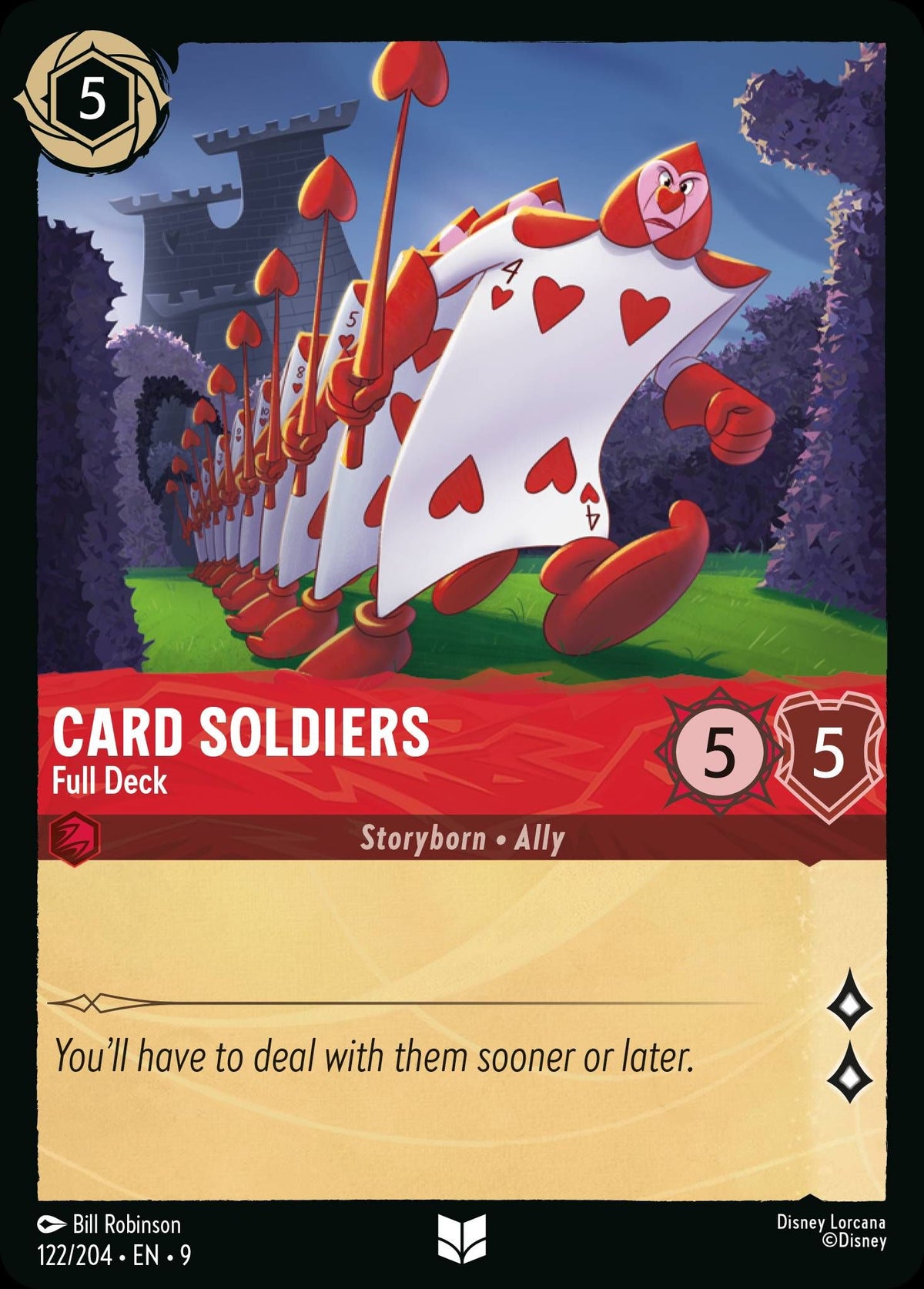 Card Soldiers - Full Deck - Fabled 122/204 (Foil) - Near Mint