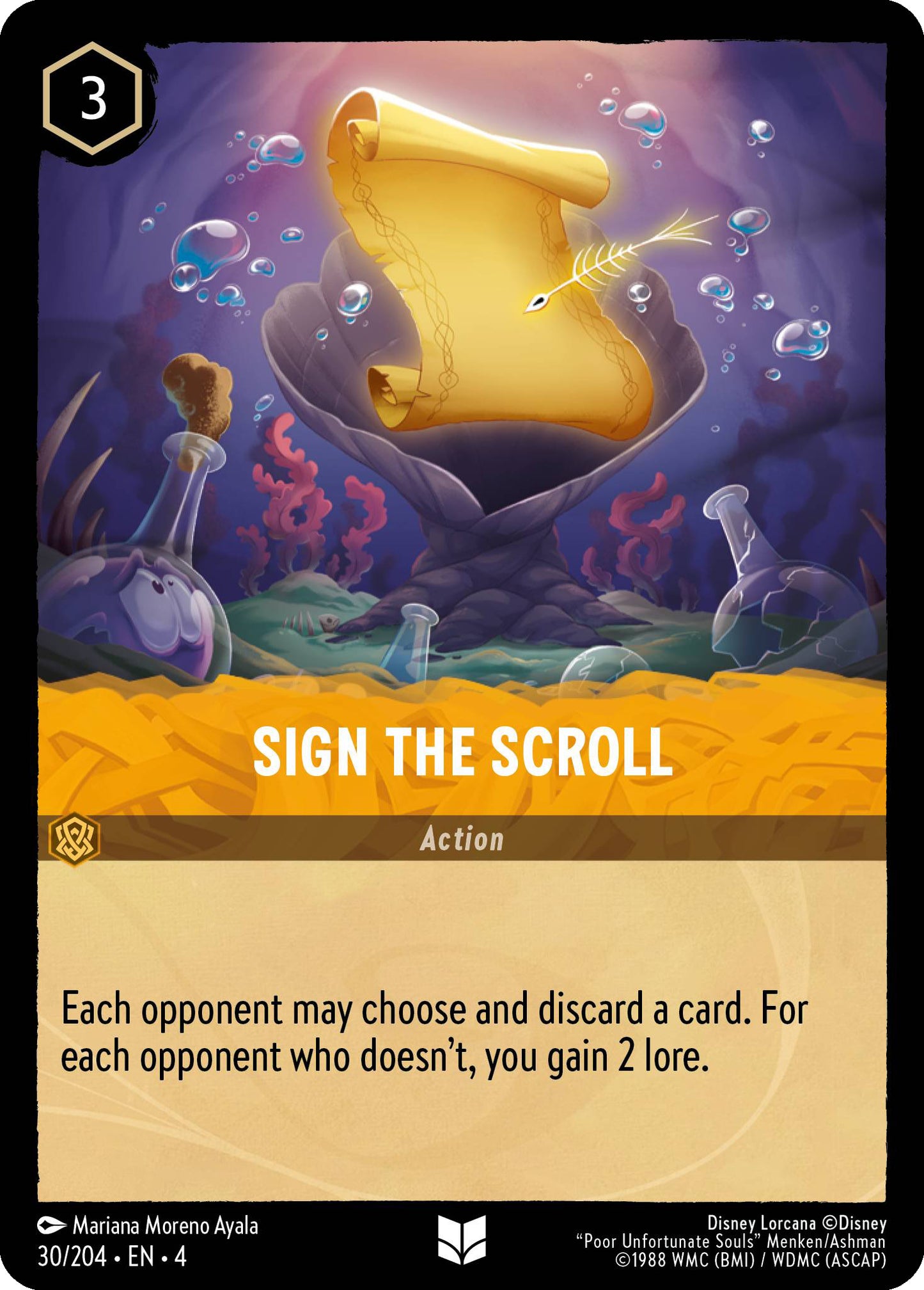 Sign the Scroll - Ursula's Return 30/204 (Foil) - Near Mint