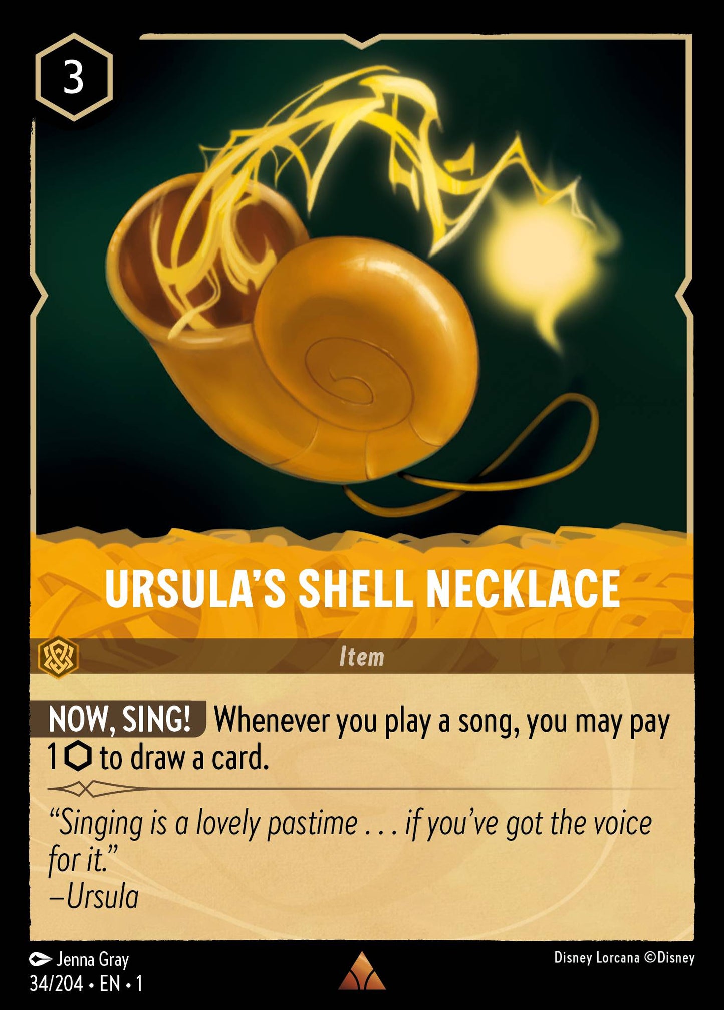 Ursula's Shell Necklace - The First Chapter 34/204 - Near Mint - Ungraded