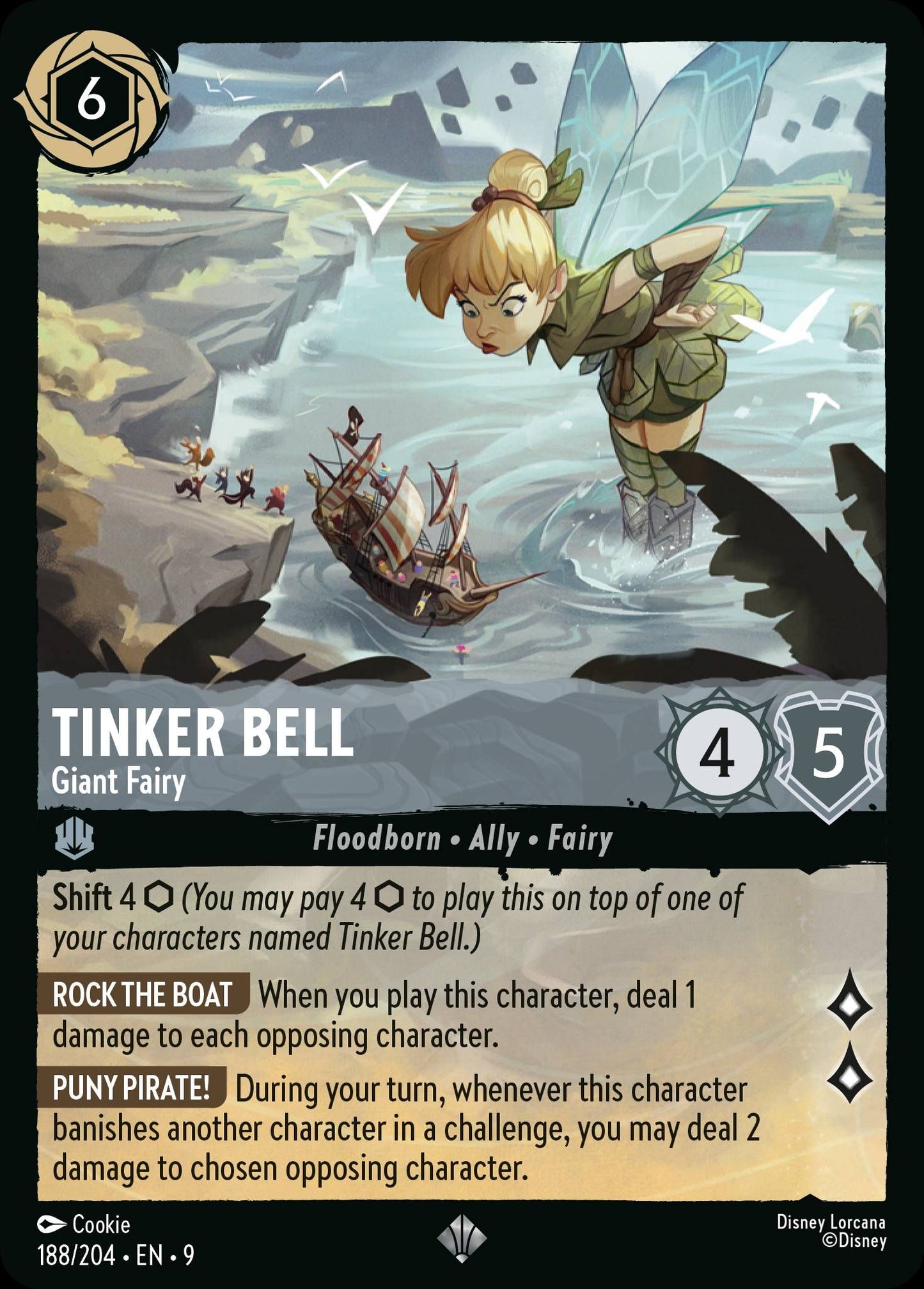 Tinker Bell - Giant Fairy - Fabled 188/204 - Near Mint