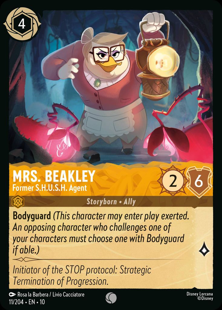Mrs. Beakley - Former S.H.U.S.H. Agent - Whispers in the Well 11/204 (Foil) - Near Mint