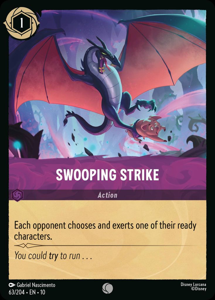 Swooping Strike - Whispers in the Well 63/204 (Foil) - Near Mint - Ungraded