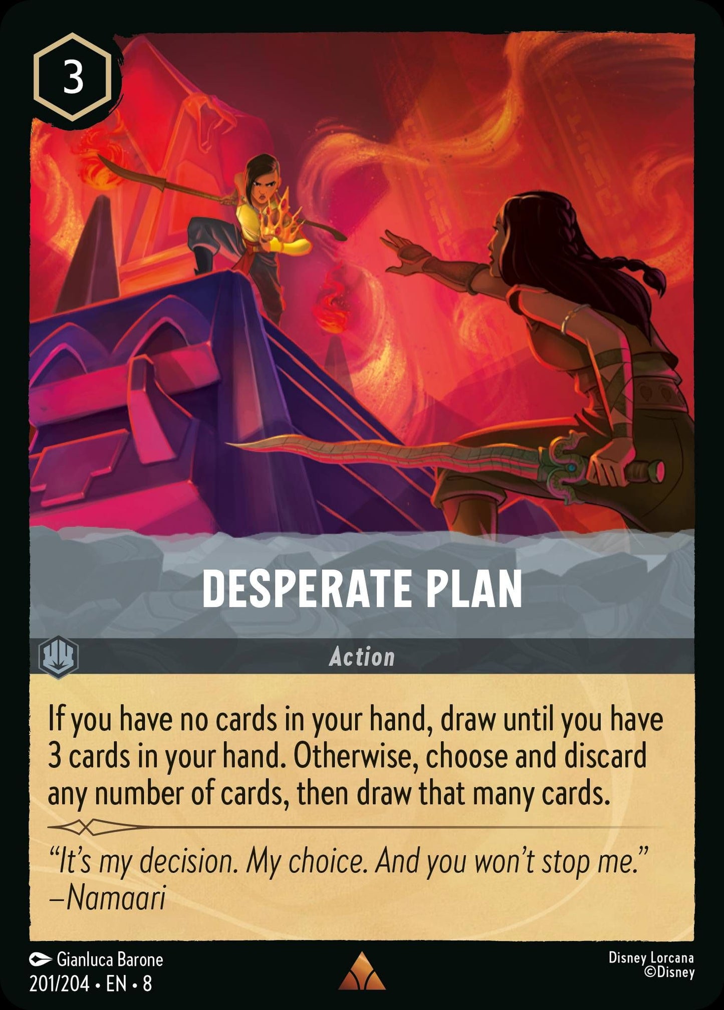 Desperate Plan - Reign of Jafar 201/204 (Foil) - Near Mint - Ungraded