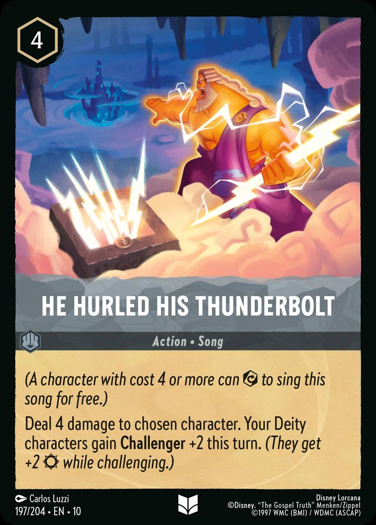 He Hurled His Thunderbolt - Whispers in the Well 197/204 - Near Mint