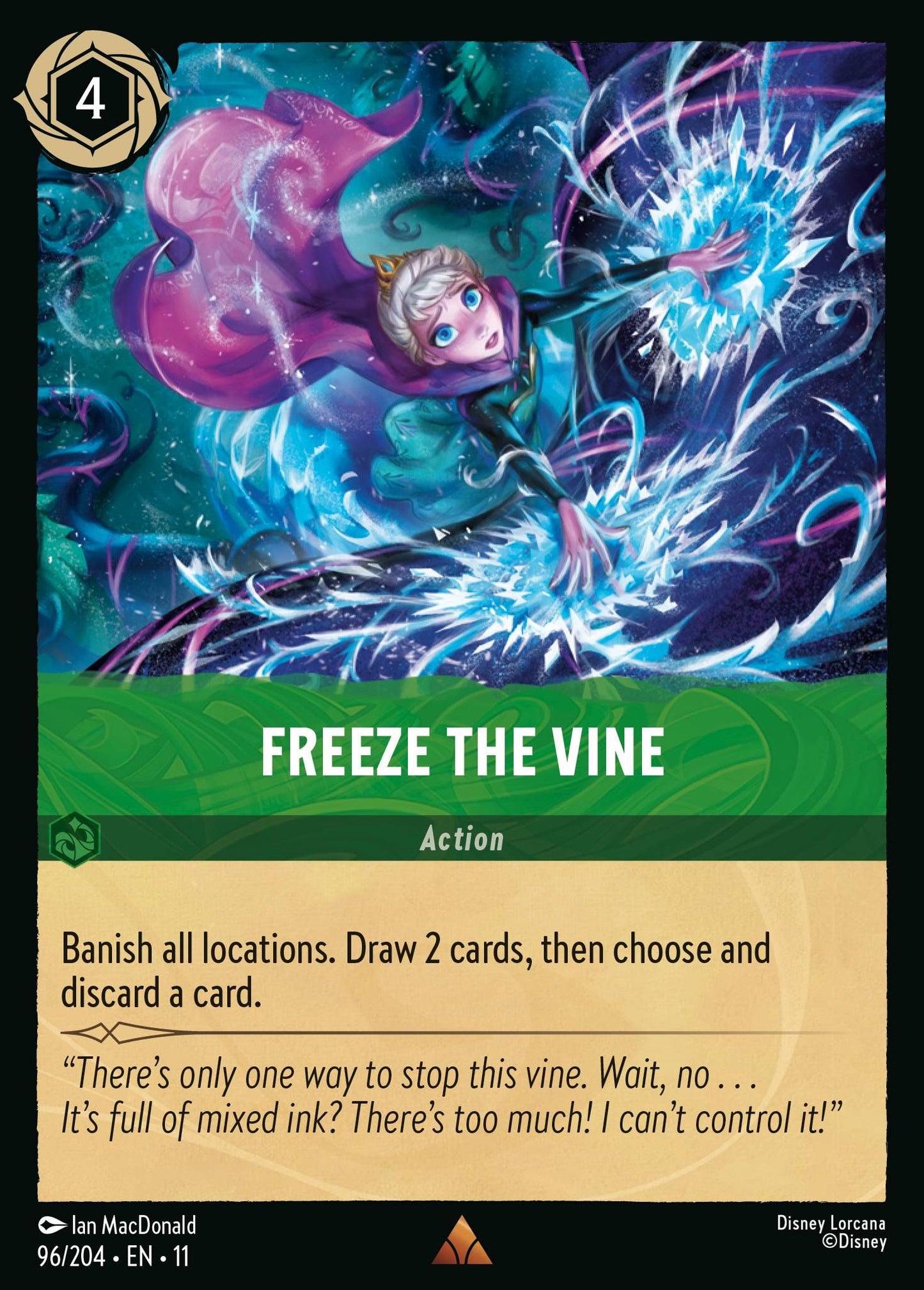 Freeze the Vine - Winterspell 96/204 - Near Mint