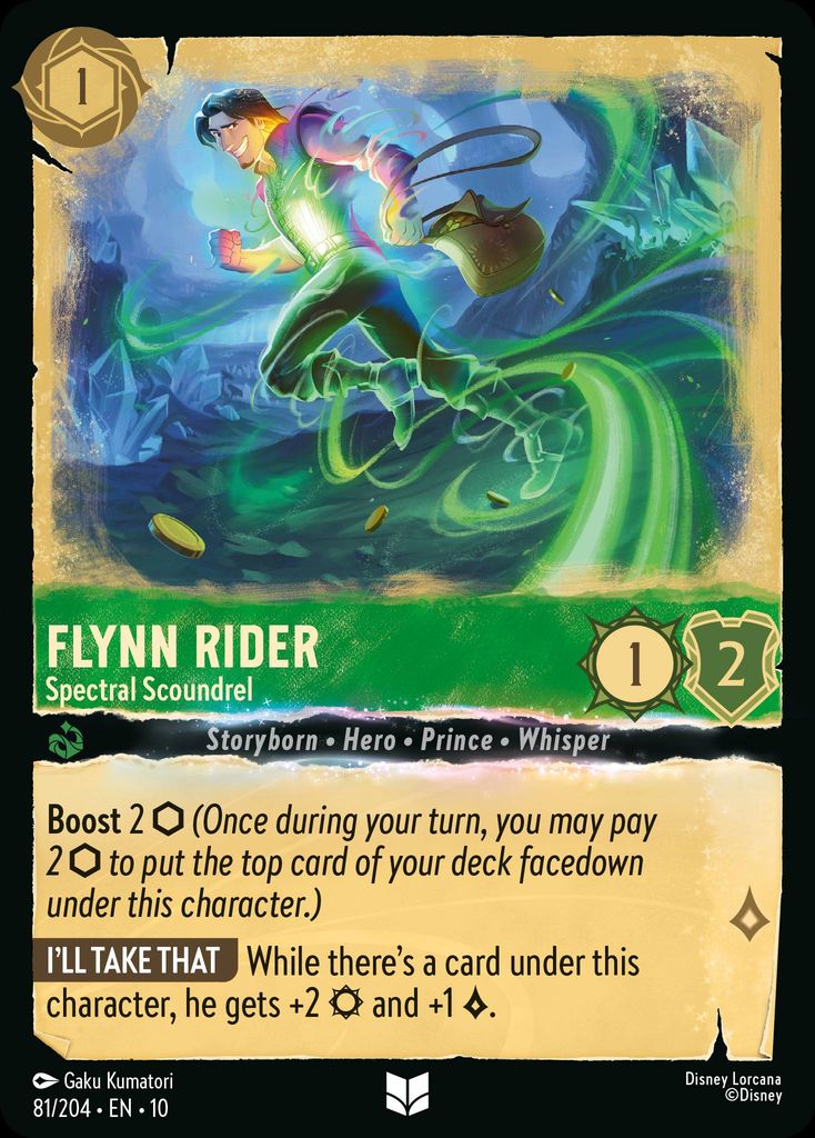 Flynn Rider - Spectral Scoundrel - Whispers in the Well 81/204 - Near Mint