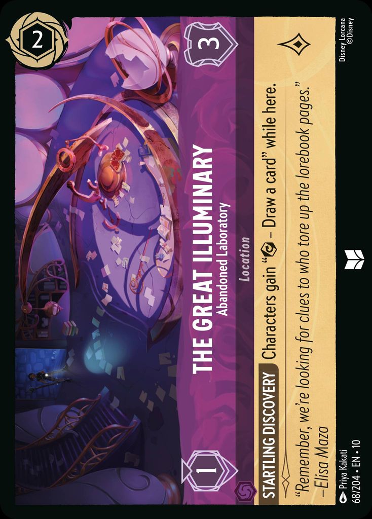 The Great Illuminary - Abandoned Laboratory - Whispers in the Well 68/204 (Foil) - Near Mint - Ungraded