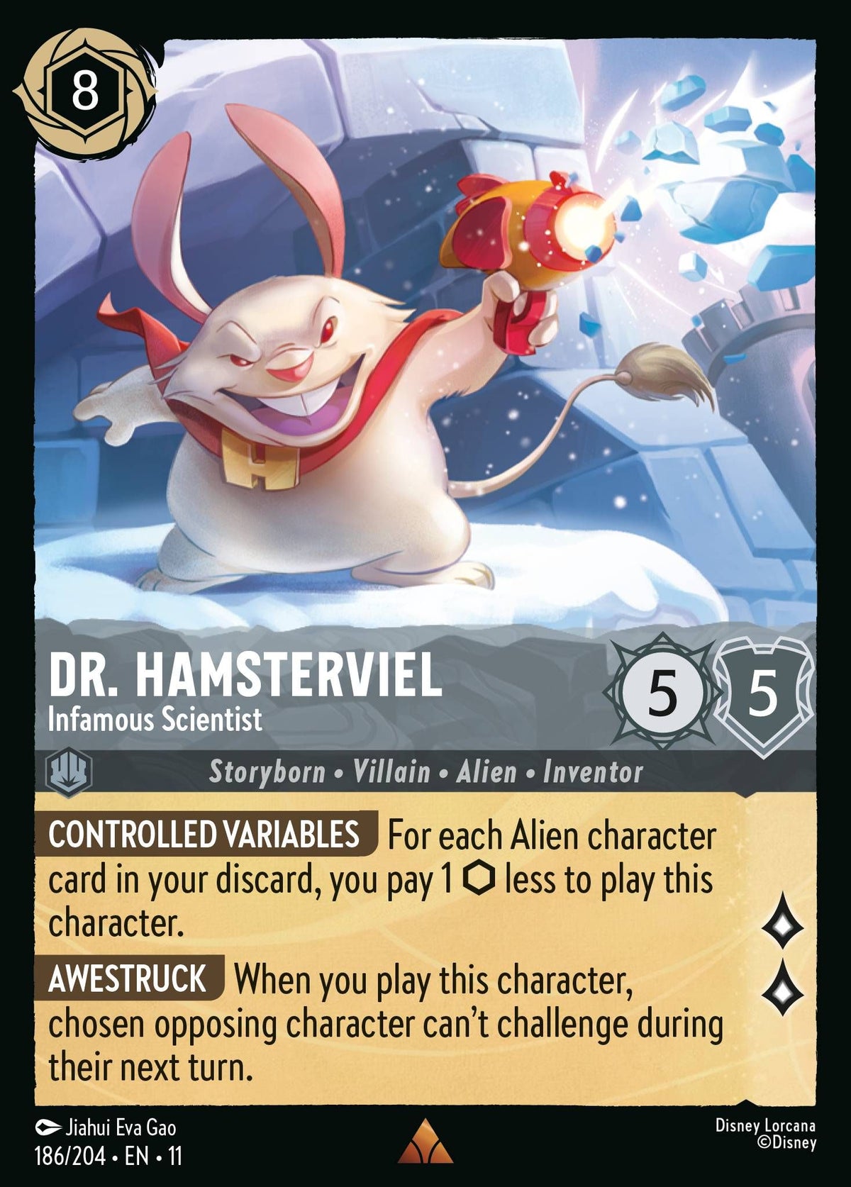 Dr. Hamsterviel - Infamous Scientist - Winterspell 186/204 - Near Mint