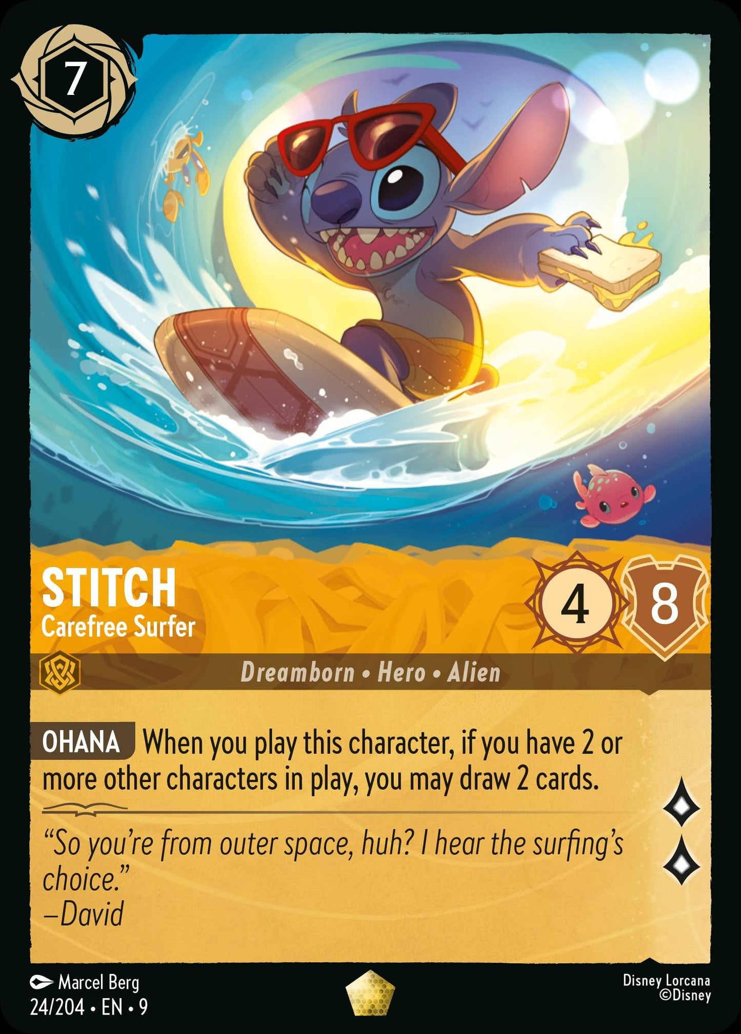 Stitch - Carefree Surfer - Fabled 24/204 - Near Mint