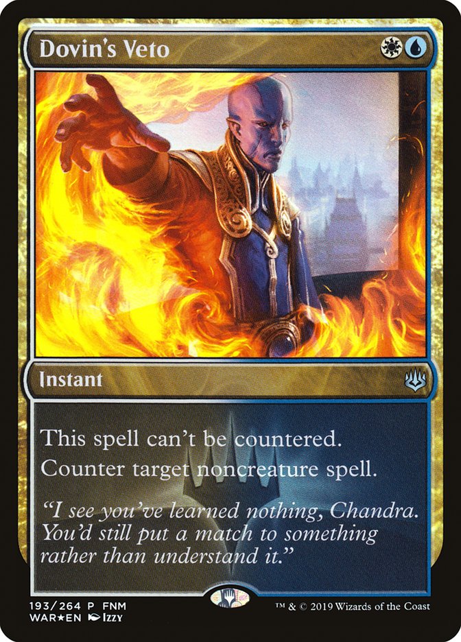 Dovin's Veto - War of the Spark Promos 193 (Foil)