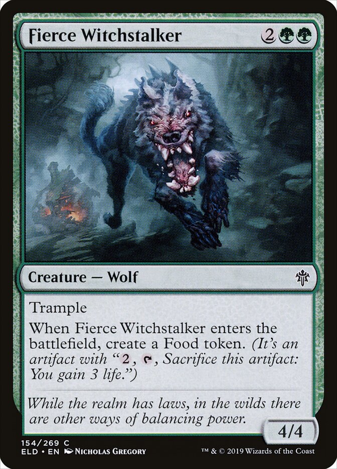 Fierce Witchstalker - Throne of Eldraine 154