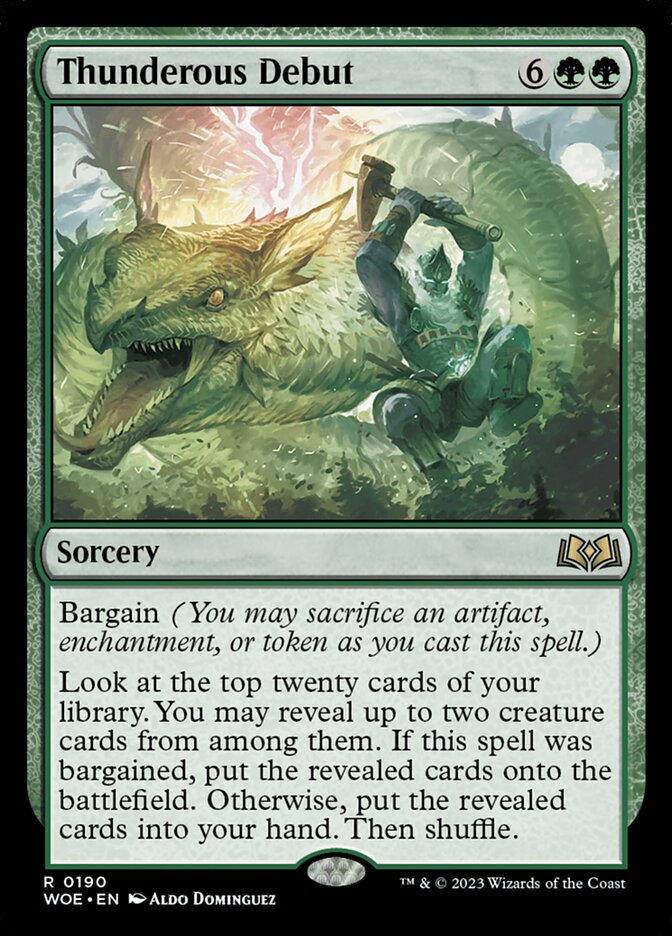 Thunderous Debut - Wilds of Eldraine 190