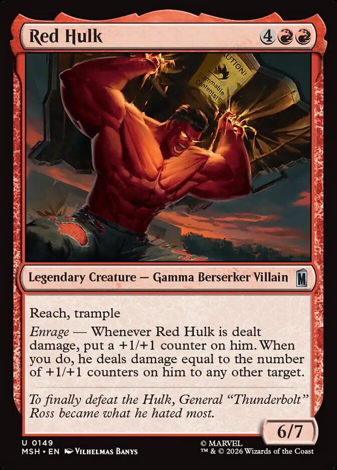Red Hulk - Marvel Super Heroes 149