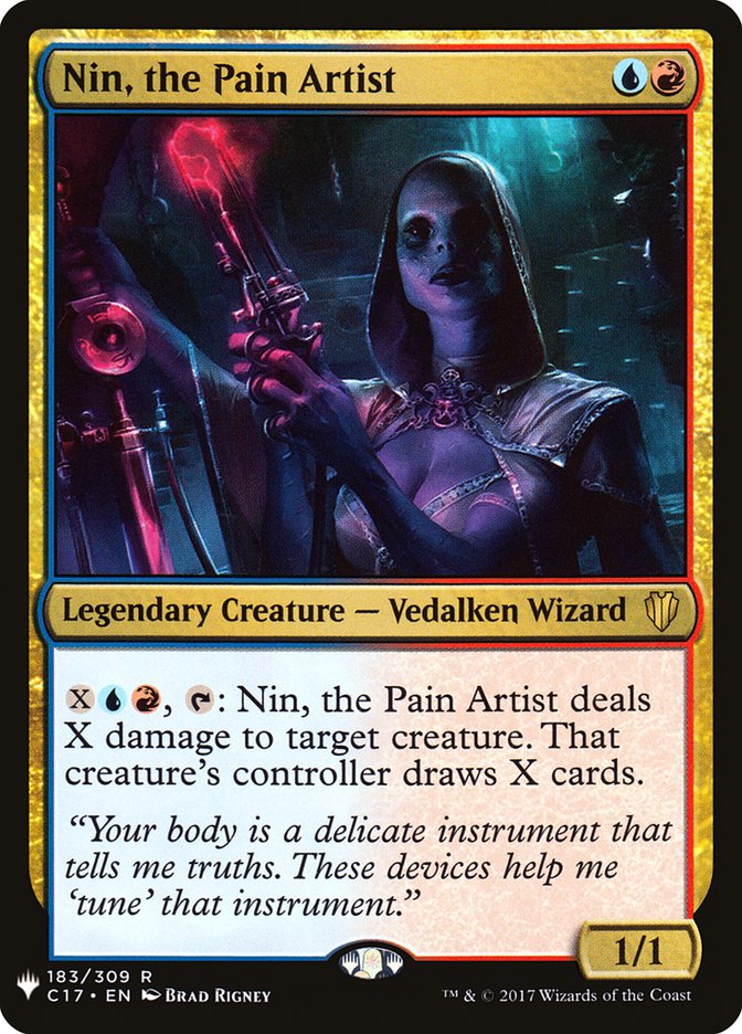 Nin, the Pain Artist - The List C17-183