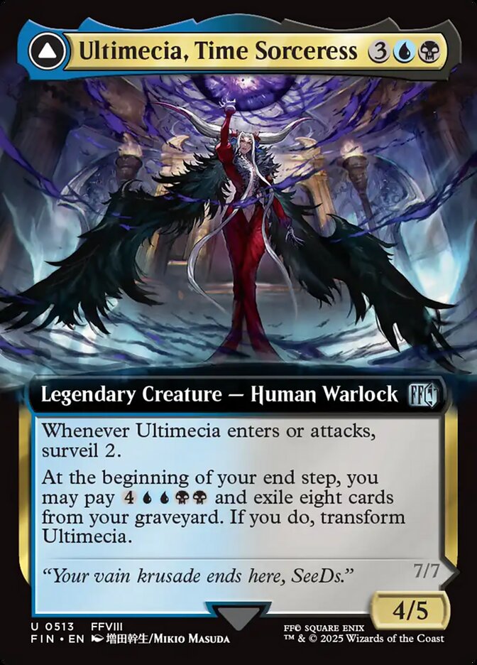 Ultimecia, Time Sorceress // Ultimecia, Omnipotent - FIN 513 (Foil)