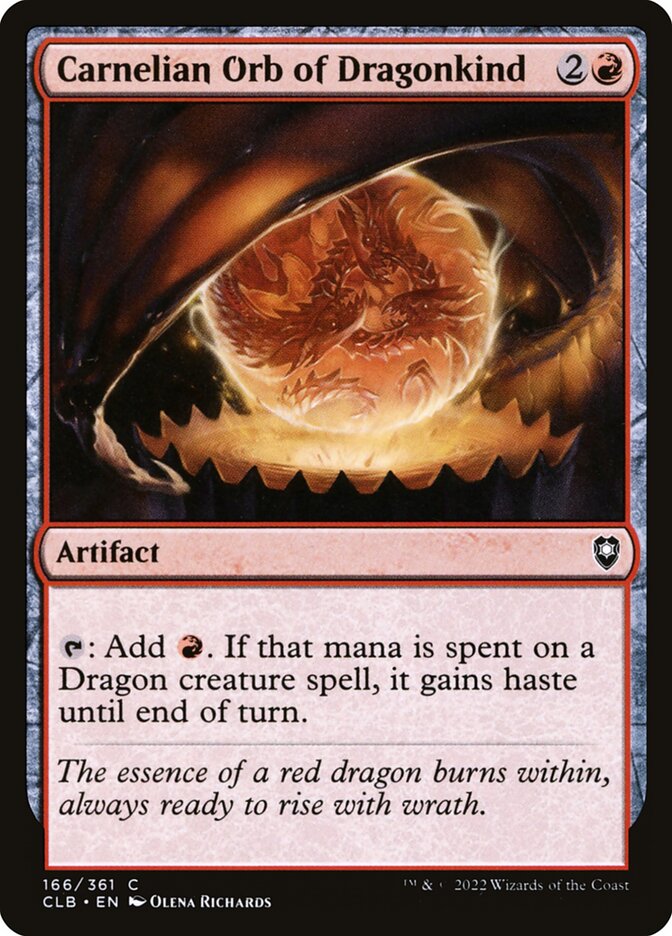 Carnelian Orb of Dragonkind - CLB 166