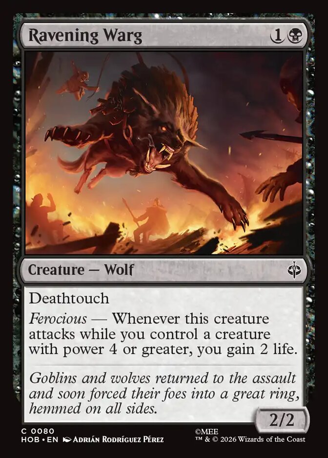Ravening Warg - The Hobbit 80 (Foil)