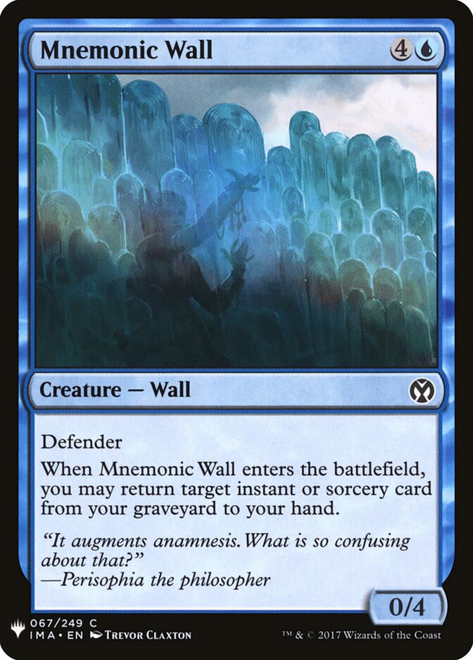 Mnemonic Wall - The List Reprints 67