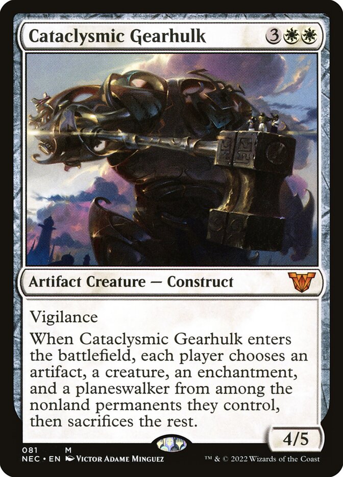 Cataclysmic Gearhulk - Neon Dynasty Commander 81