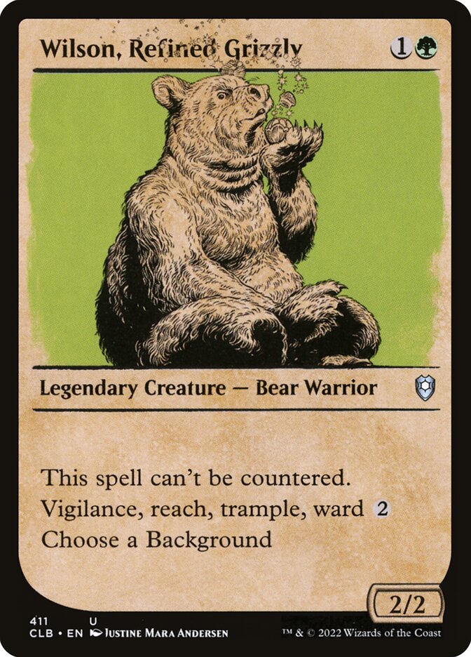 Wilson, Refined Grizzly - Commander Legends: Battle for Baldur's Gate 411