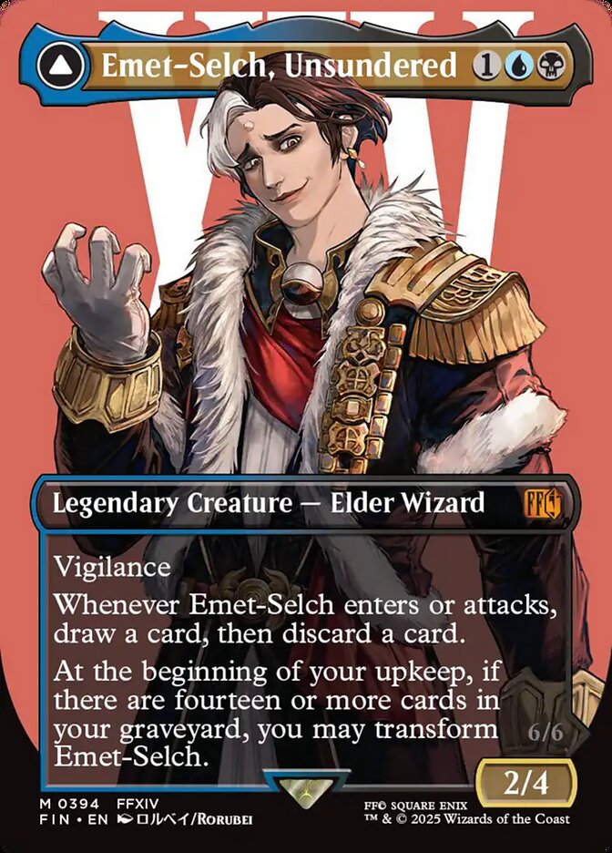 Emet-Selch, Unsundered // Hades, Sorcerer of Eld - FIN 394 (Foil)