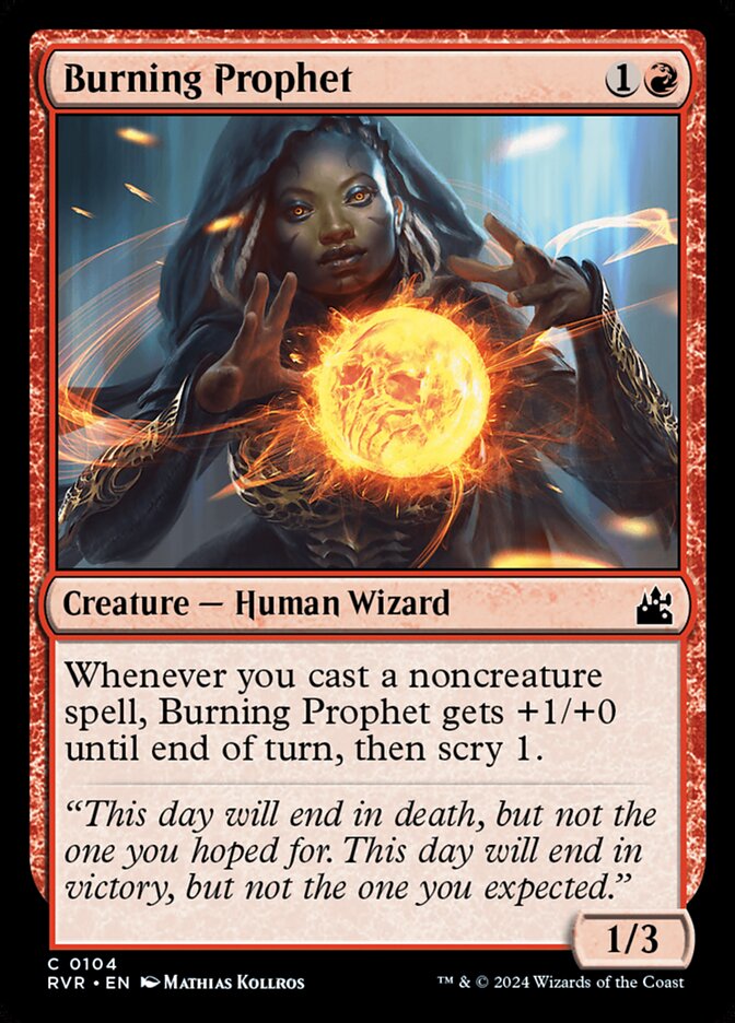 Burning Prophet - Ravnica Remastered 104 (Foil)