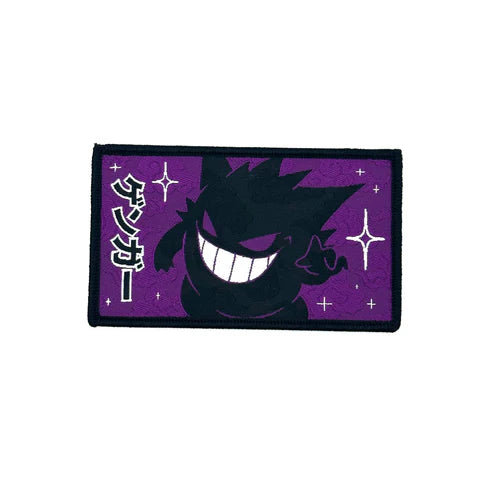 Purple Gengar Rectangle Iron-on Patch