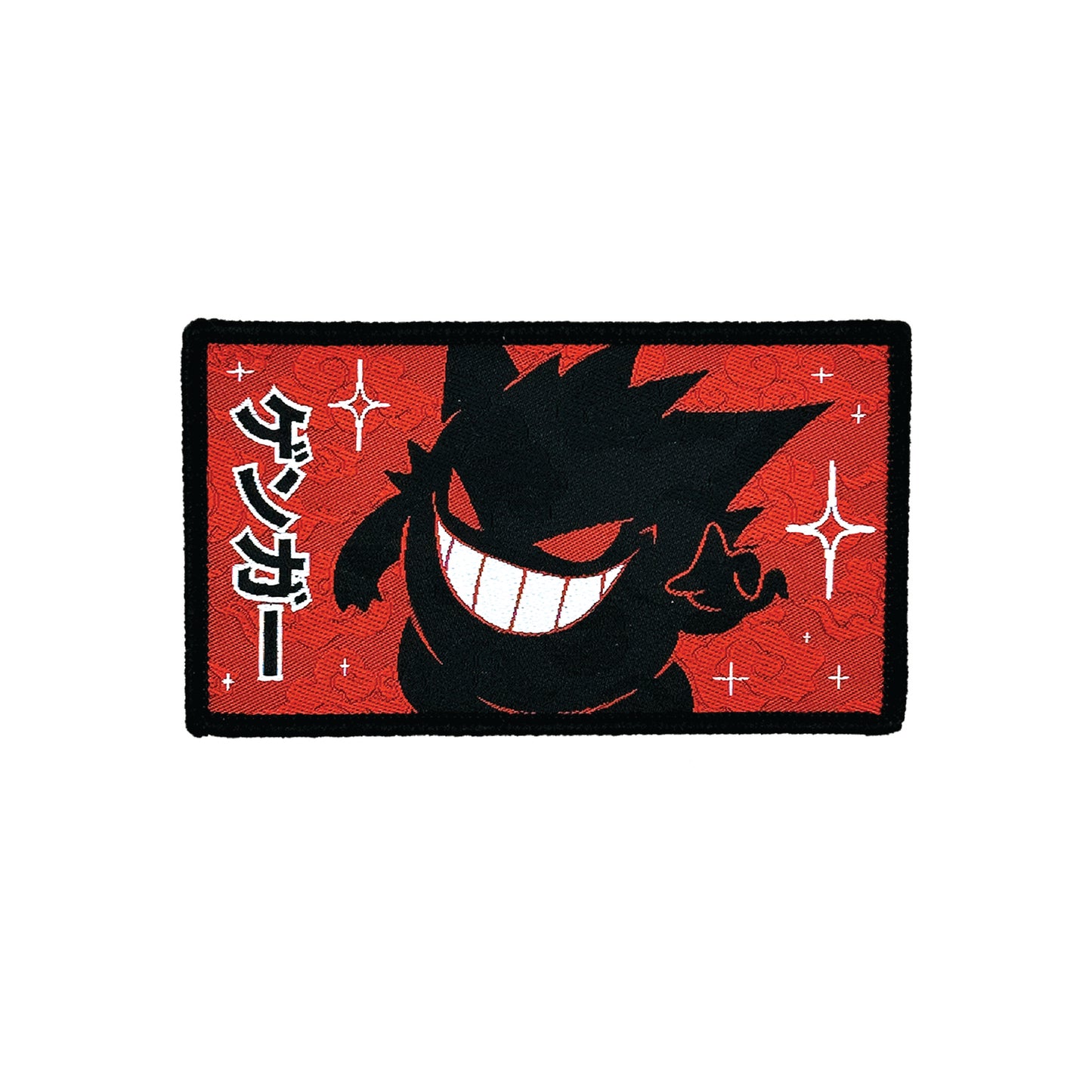 Red Gengar Rectangle Iron-on Patch