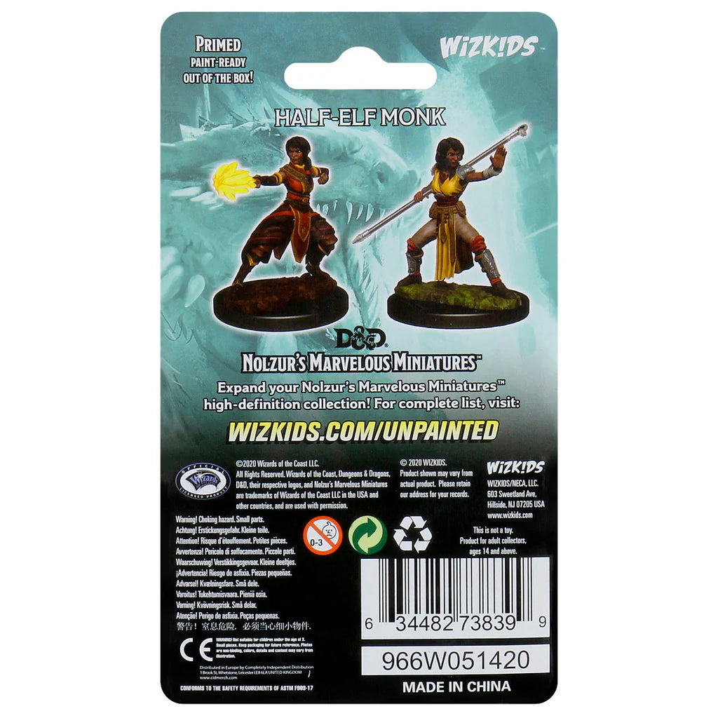 D&D Nolzur's Marvelous Miniatures - Half-Elf Monk #73839