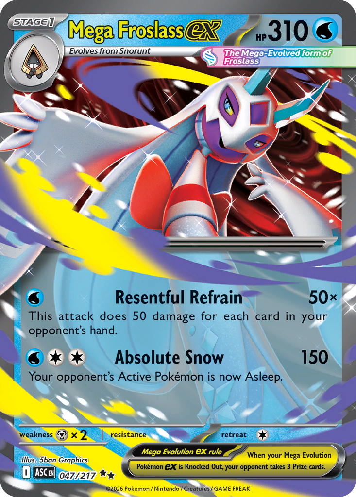 Mega Froslass ex - Ascended Heroes 047/217 (Foil) - Near Mint