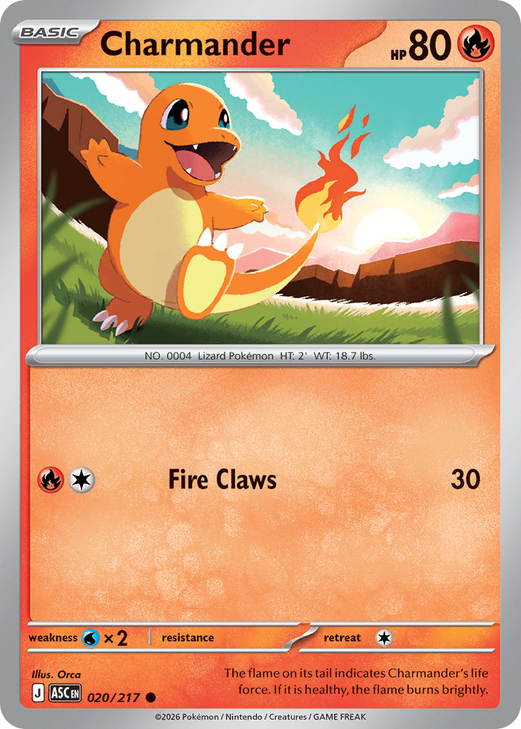 Charmander - Ascended Heroes 020/217 - Near Mint