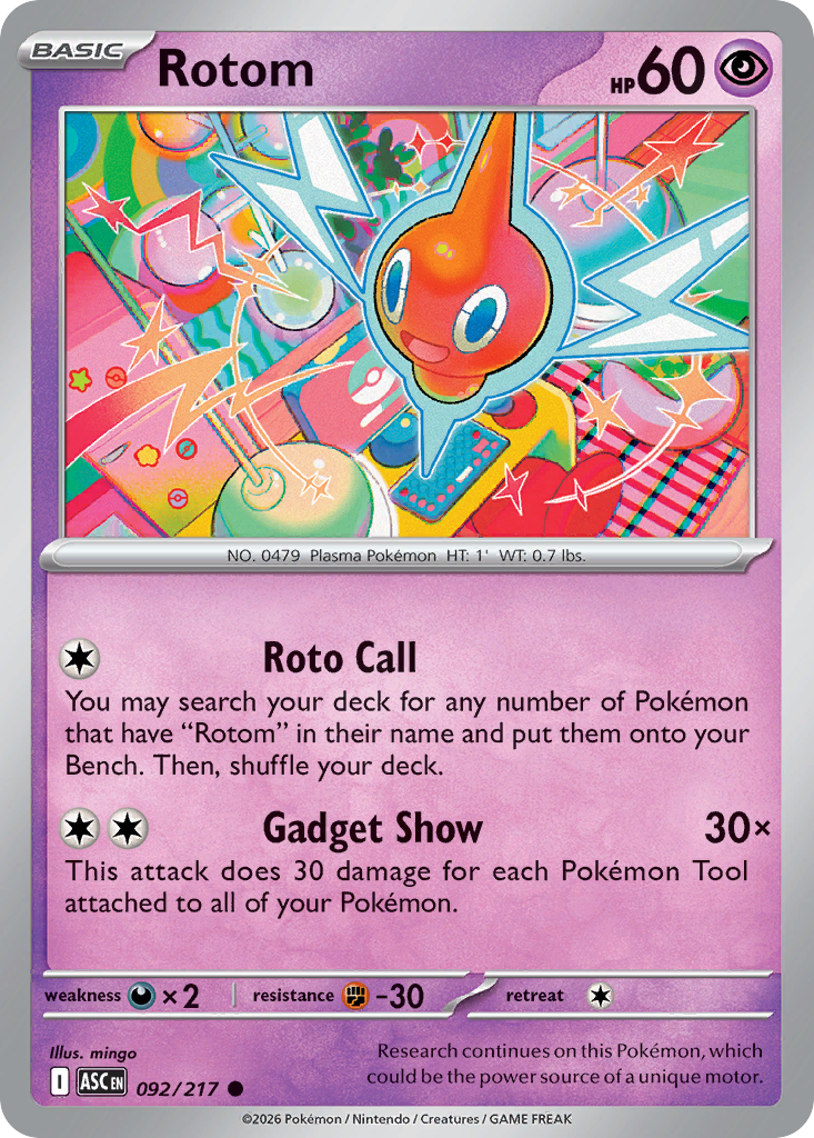 Rotom - Ascended Heroes 092/217 - Near Mint