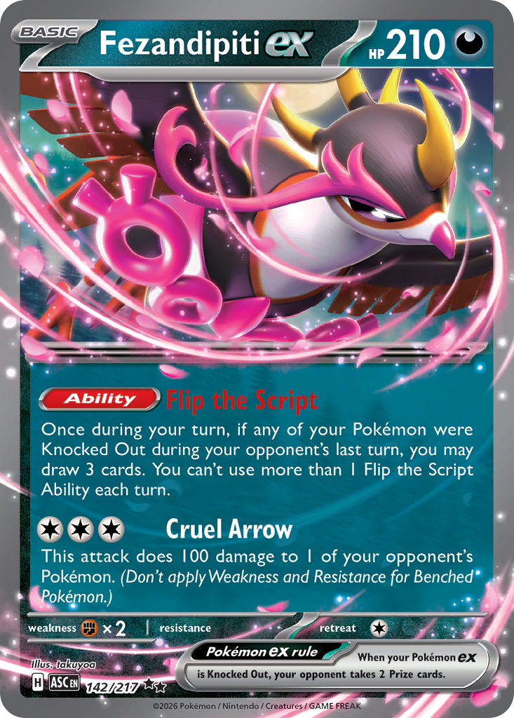 Fezandipiti ex - Ascended Heroes 142/217 (Foil) - Near Mint