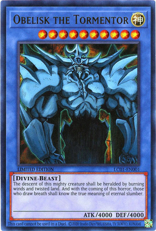 Obelisk the Tormentor - Legendary Collection: 25th Anniversary Edition LC01-EN001 - PSA 9.0 MINT