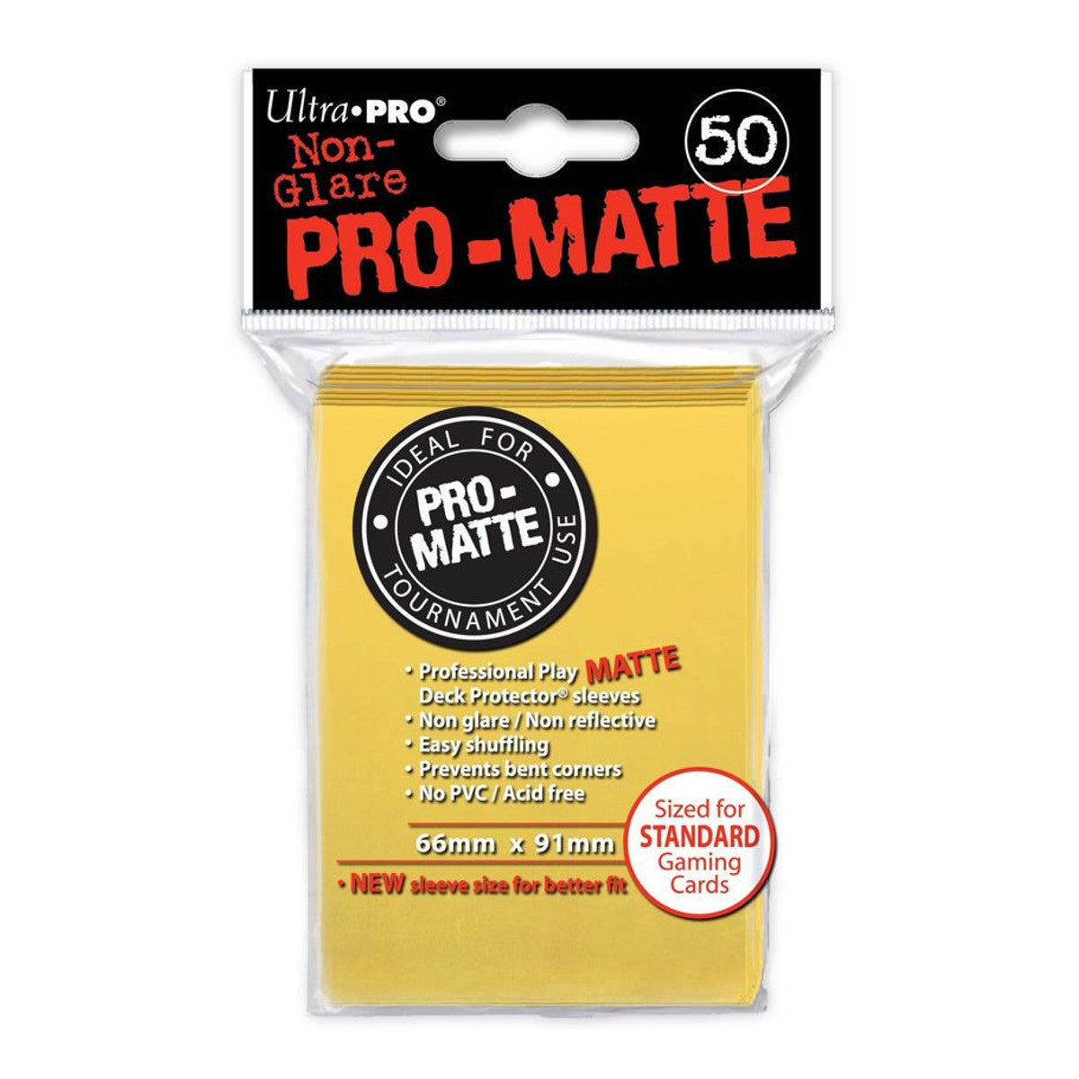 Ultra Pro - Yellow Deck Protector Sleeves - Yellow