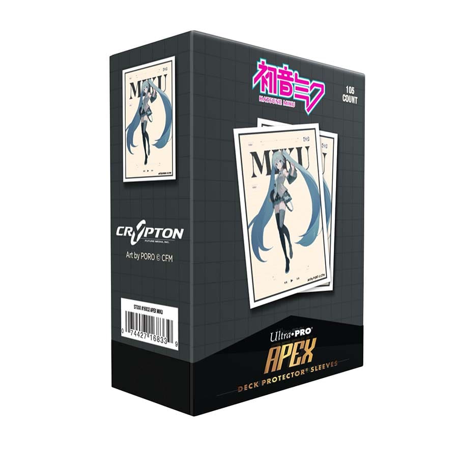 Ultra Pro: Hatsune Miku: Retro Soundscapes: Hatsune Miku 105ct Apex Deck Protector Sleeves