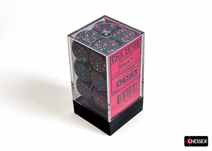 Chessex: Speckled Space 16mm d6 Dice Block (12 dice)