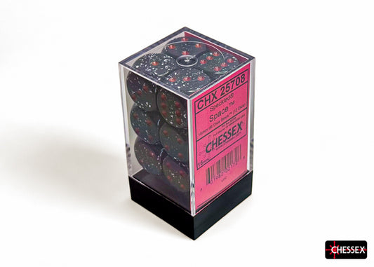 Chessex: Speckled Space 16mm d6 Dice Block (12 dice)