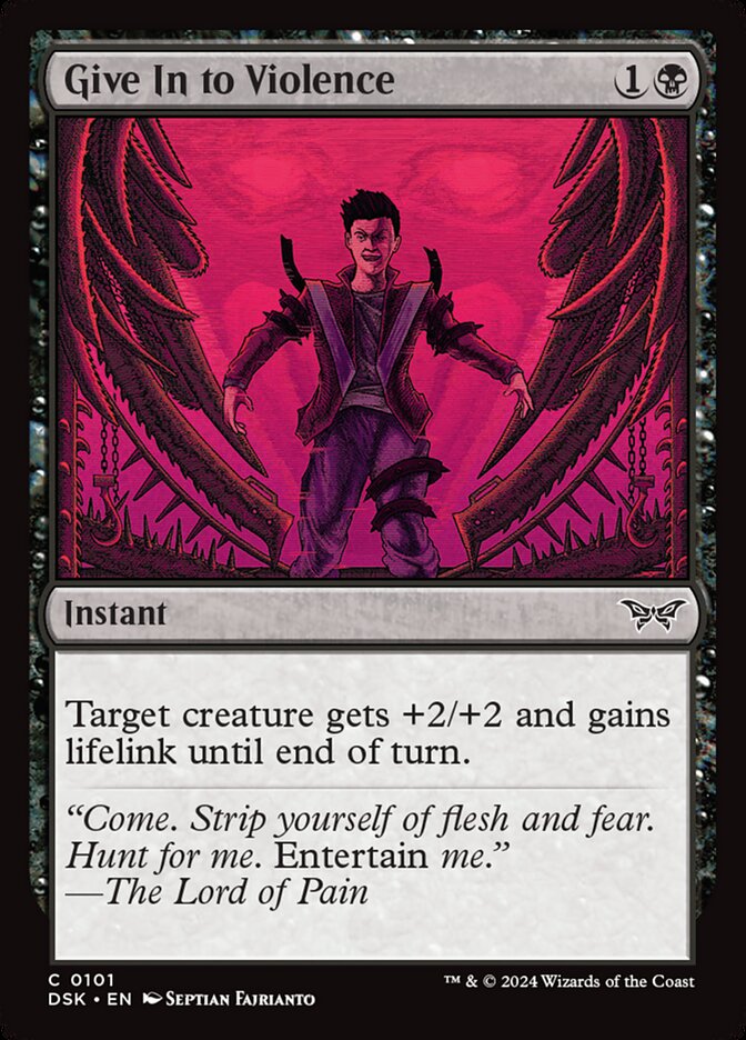 Give In to Violence - Duskmourn: House of Horror 101 (Foil)