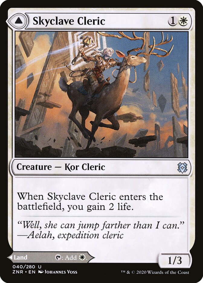 Skyclave Cleric // Skyclave Basilica - Zendikar Rising 40 (Foil)