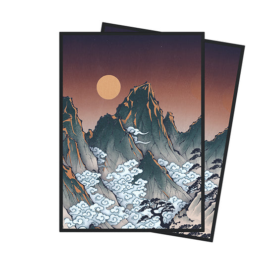 Arcane Fortress Premium Art Sleeves - Ukiyo-e- Crimson Ridge (100 Count)
