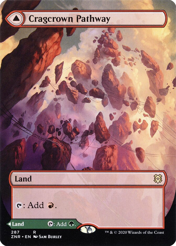 Cragcrown Pathway // Timbercrown Pathway - Zendikar Rising 287 (Foil)