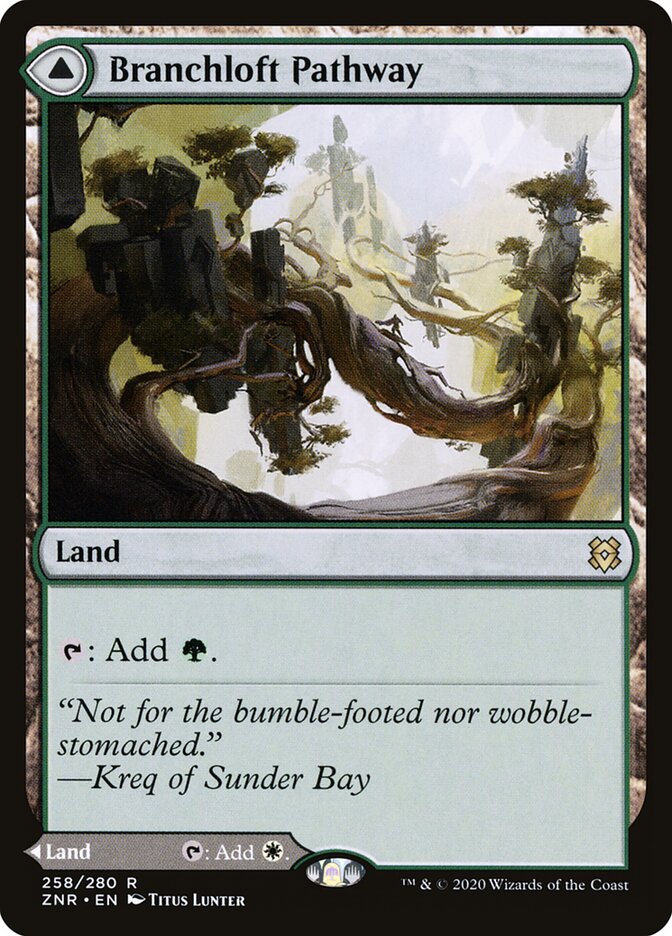 Branchloft Pathway // Boulderloft Pathway - Zendikar Rising 258 (Foil)