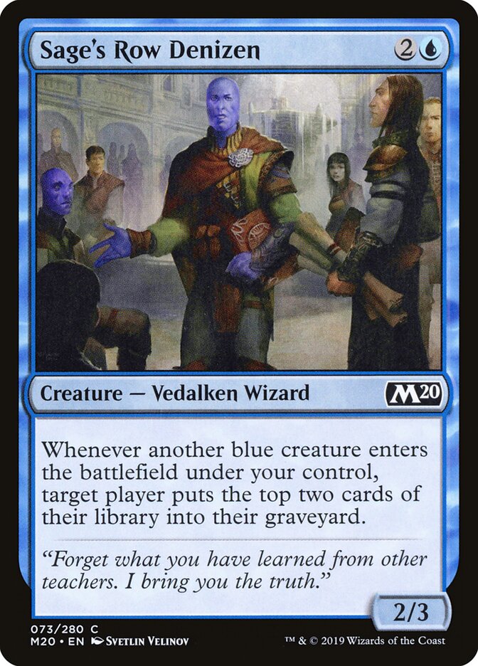 Sage's Row Denizen - Core Set 2020 73 (Foil)