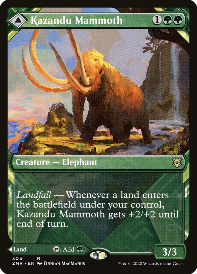 Kazandu Mammoth // Kazandu Valley - Zendikar Rising 305