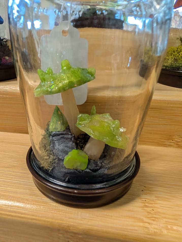 Green Crystal Mushroom Terrarium