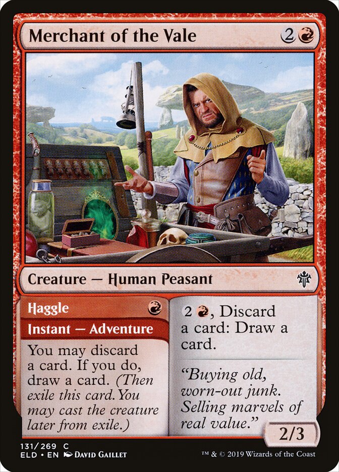 Merchant of the Vale // Haggle - Throne of Eldraine 131 (Foil)